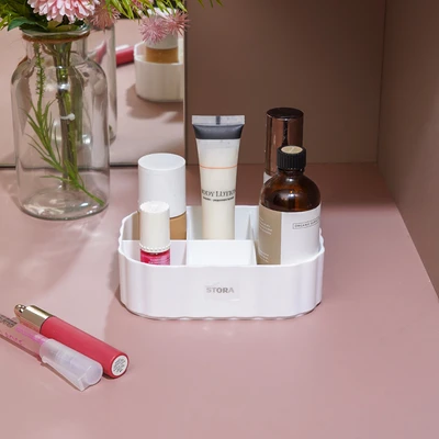 Gambar Stora 15.3x11.4x4.5 cm Organizer Kosmetik - Putih