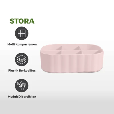 Gambar Stora 15.3x11.4x4.5 cm Organizer Kosmetik - Pink