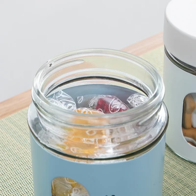 Gambar Informa Halston Stoples Kaca Mini 350 ml Set 3 pcs Transparan - Mix