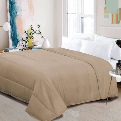 Gambar Sleeplite 150x200 cm Selimut Microfiber Cloudy - Cokelat
