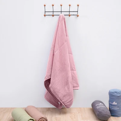 Gambar Sleeplite 150x200 cm Selimut Microfiber Cloudy - Pink