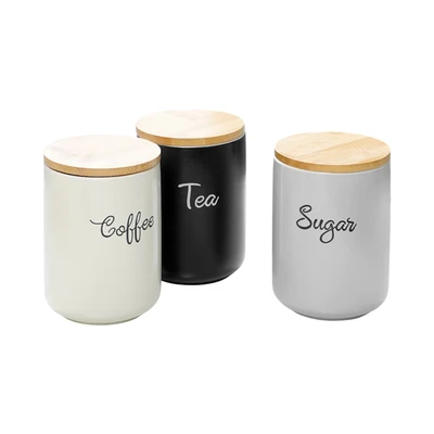 Gambar Appetite Nayeon Stoples Keramik Dengan Tutup Dan Sedok Set 3 pcs - Mix
