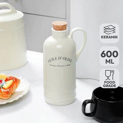Gambar Appetite Nami Teko Minum Keramik 600 ml - Krem Beige