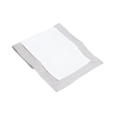 Gambar Informa Table Runner & Tatakan Piring Linen Set 5 pcs - Cokelat