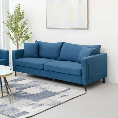 Gambar Nordia Anniston Sofa Fabric 3 Seater Dallas