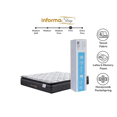 Gambar Informa Sleep 200x200x35 cm Newark Deluxe Kasur Pocket Springbed In Box