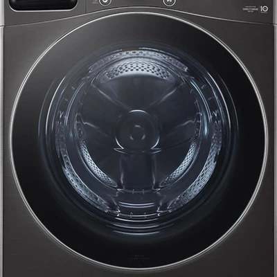 Gambar LG Mesin Cuci Front Loading 24 kg F2724SVRB - Hitam
