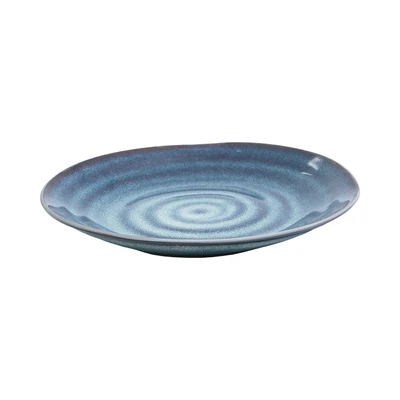 Gambar Appetite Mick Piring Kue Stoneware Glaze 16.7 cm Set 2 pcs - Biru
