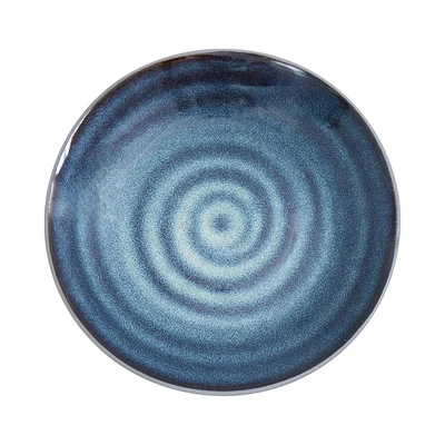 Gambar Appetite Mick Piring Kue Stoneware Glaze 16.7 cm Set 2 pcs - Biru