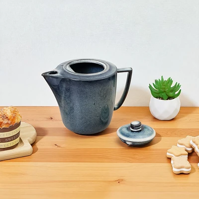 Gambar Appetite Mick Teko Teh Stoneware Glaze 1.2 Liter - Biru
