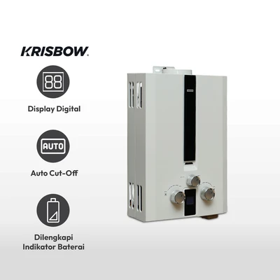 Gambar Krisbow 5 Ltr Water Heater Gas - Putih