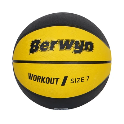 Gambar Berwyn Ukuran 7 Bola Basket Rubber - Kuning