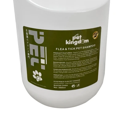 Gambar Pet Kingdom Sampo Hewan Peliharaan Flea And Tick 3.8 Liter