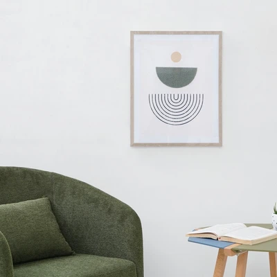 Gambar Informa Hiasan Dinding Kanvas Print 3D Circle 40x50 cm V1 - Mix