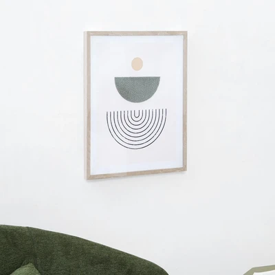Gambar Informa Hiasan Dinding Kanvas Print 3D Circle 40x50 cm V1 - Mix