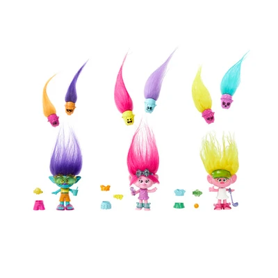 Gambar Trolls Set Boneka Band Together Hair Pops Hnf02 Random
