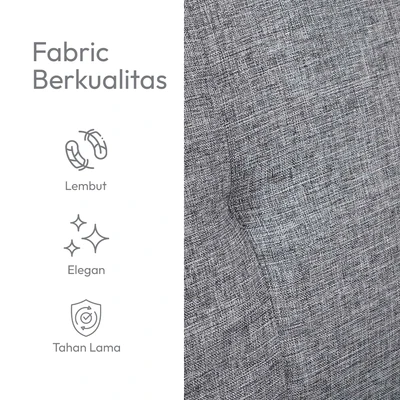 Gambar Informa Daphnie Oakland Sofa Bed Fabric - Abu-Abu Tua