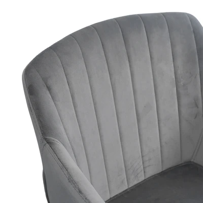 Gambar Informa Berit Kursi Makan Fabric - Abu-Abu/Cokelat Oak