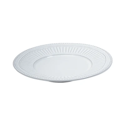 Gambar Appetite Elio Piring Salad Stoneware 21.6 cm Set 2 pcs - Putih Glaze