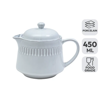 Gambar Appetite Elio Teko Kopi Porcelain Glaze 450 ml - Putih