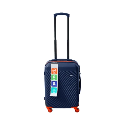 Gambar Supercase 20 Inci Flash On Koper Abs Tsa Lock - Biru Navy/orange