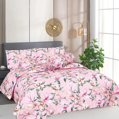 Gambar Sleeplite 160x200 cm Set 6 Pcs Seprai Queen Microfiber Flower Clara