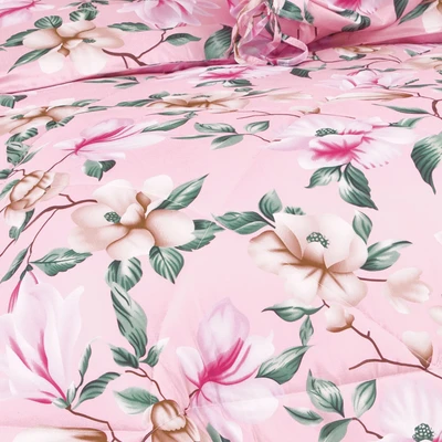 Gambar Sleeplite 160x200 cm Set 6 Pcs Seprai Queen Microfiber Flower Clara