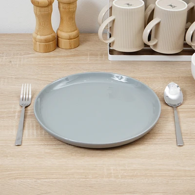 Gambar Appetite Piring Saji Keramik Pallete Arvid 26 cm - Abu-Abu