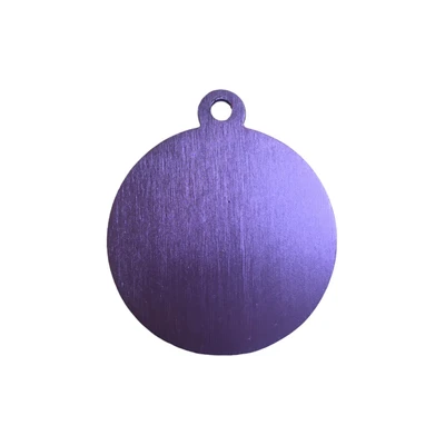 Gambar Pet Kingdom Tag Hewan Big Circle Color Pt092-1 - Ungu