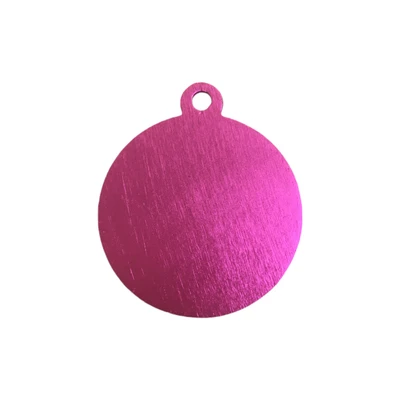 Gambar Pet Kingdom Tag Hewan Big Circle Color Pt092-3 - Pink