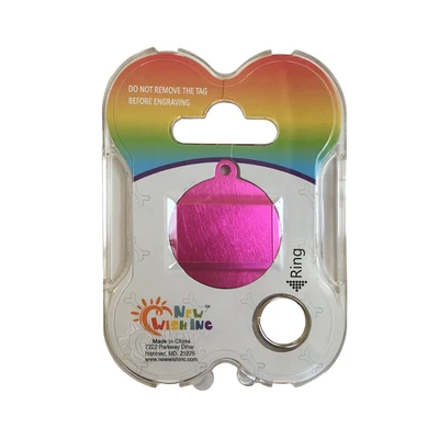Gambar Pet Kingdom Tag Hewan Big Circle Color Pt092-3 - Pink