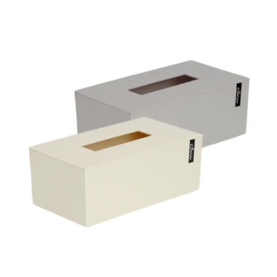 Gambar Dkw Kotak Tisu Plastik 34.3x43.7x43.4 cm - Krem Beige