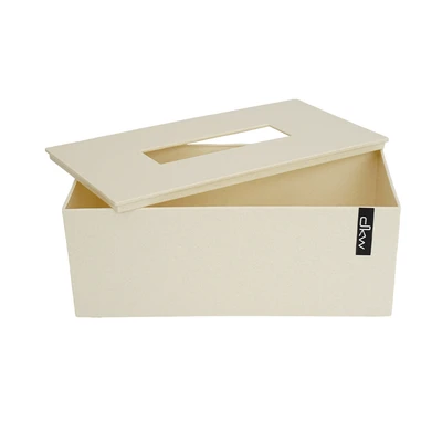 Gambar Dkw Kotak Tisu Plastik 34.3x43.7x43.4 cm - Krem Beige