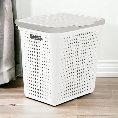 Gambar Dkw Bubble Keranjang Laundry 13.3x24.3x10 cm - Putih