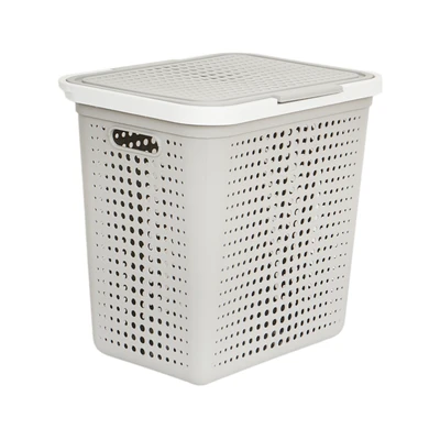 Gambar Dkw Bubble Keranjang Laundry 13.3x24.3x10 cm - Abu-Abu