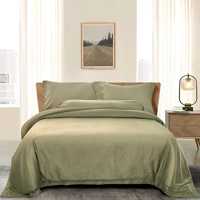 Gambar Informa 200x200 cm Set 6 Pcs Seprai Super King Satin Jacquard Alison