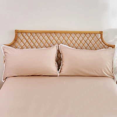 Gambar Informa 160x200 cm Set 5 Pcs Seprai Queen Bamboo - Peach