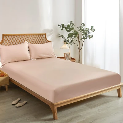 Gambar Informa 120x200 cm Set 3 Pcs Seprai Double Bamboo - Peach