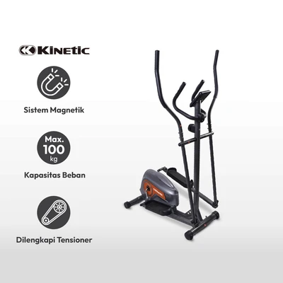 Gambar Kinetic Elliptical 507e - Abu-abu/oranye