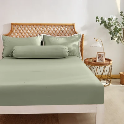 Gambar Informa 180x200 cm Set 5 Pcs Seprai King Bamboo - Hijau Sage