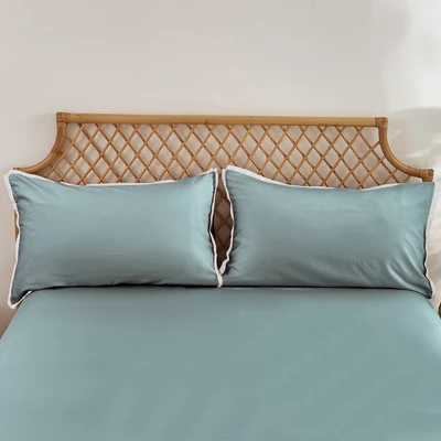 Gambar Informa 180x200 cm Set 5 Pcs Seprai King Bamboo - Biru Slate