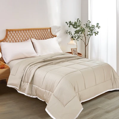 Gambar Informa 210x160 cm Bed Cover Bamboo - Krem Ivory