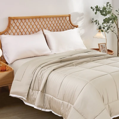 Gambar Informa 210x160 cm Bed Cover Bamboo - Krem Ivory
