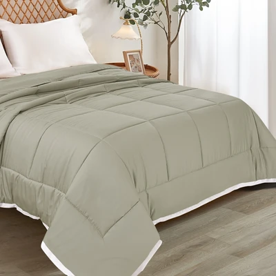 Gambar Informa 160x210 cm Bed Cover Bamboo - Abu-Abu Sage