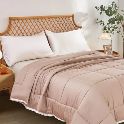 Gambar Informa 240x210 cm Bed Cover Bamboo - Peach