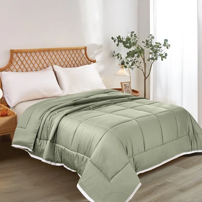 Gambar Informa 260x230 cm Bed Cover Bamboo - Hijau Sage