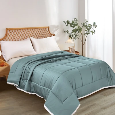 Gambar Informa 240x210 cm Bed Cover Bamboo - Biru Slate