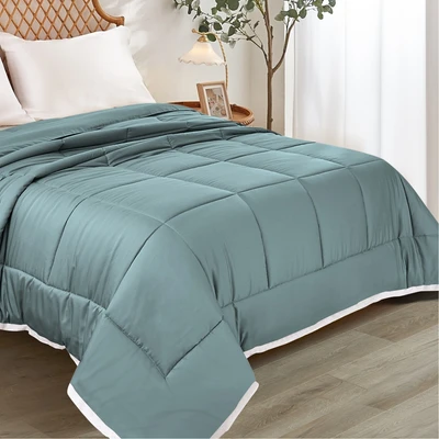 Gambar Informa 240x210 cm Bed Cover Bamboo - Biru Slate