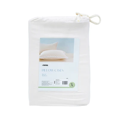 Gambar Informa Set 2 Pcs King Sarung Bantal Bamboo - Putih Ivory