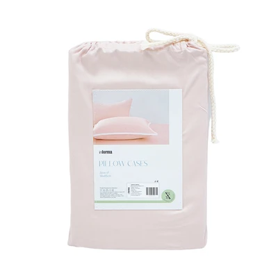 Gambar Informa Set 2 Pcs King Sarung Bantal Bamboo - Peach